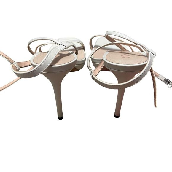 Schutz Tersa Sandals Strappy White Square Toe Size 10 NEW - Picture 4 of 7